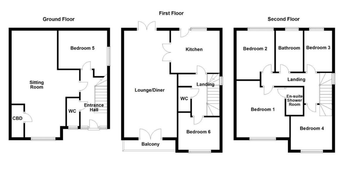 House Of Kaima - 6 Bed Detached Vila Dewsbury Exterior foto